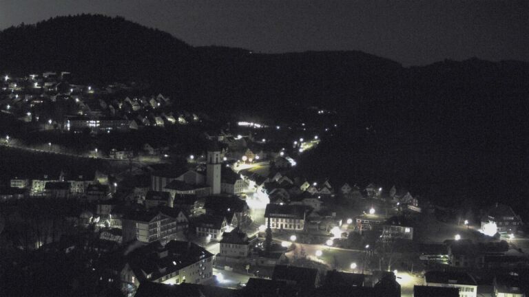 Dieses Bild zeigt eine Webcam-Aufnahme von Ottenhöfen, aufgenommen am Sonntag, den 08.03.2026 um 00:30 Uhr