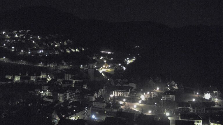 Dieses Bild zeigt eine Webcam-Aufnahme von Ottenhöfen, aufgenommen am Dienstag, den 27.01.2026 um 02:30 Uhr