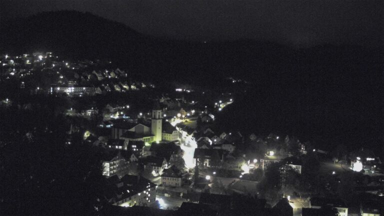 Dieses Bild zeigt eine Webcam-Aufnahme von Ottenhöfen, aufgenommen am Mittwoch, den 21.10.2026 um 22:30 Uhr