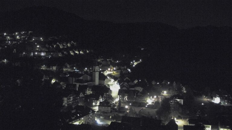 Dieses Bild zeigt eine Webcam-Aufnahme von Ottenhöfen, aufgenommen am Donnerstag, den 15.10.2026 um 01:00 Uhr