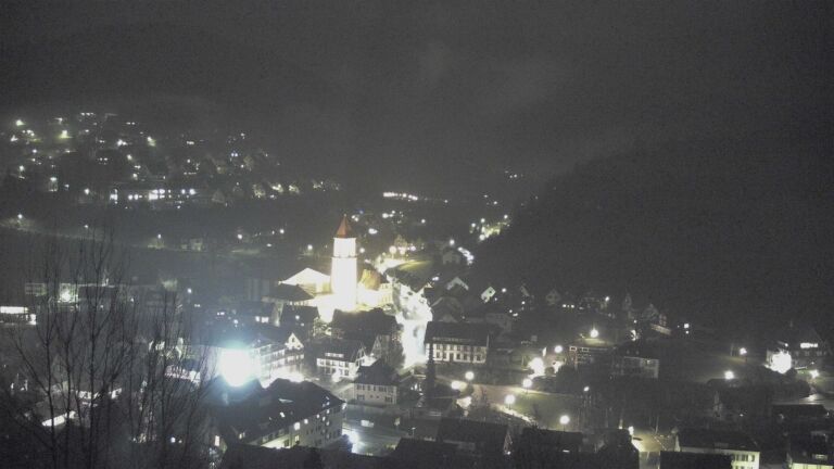 Dieses Bild zeigt eine Webcam-Aufnahme von Ottenhöfen, aufgenommen am Samstag, den 28.03.2026 um 20:50 Uhr