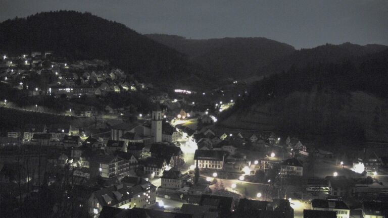 Dieses Bild zeigt eine Webcam-Aufnahme von Ottenhöfen, aufgenommen am Mittwoch, den 04.03.2026 um 01:00 Uhr