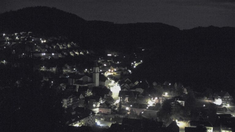 Dieses Bild zeigt eine Webcam-Aufnahme von Ottenhöfen, aufgenommen am Donnerstag, den 24.09.2026 um 03:00 Uhr