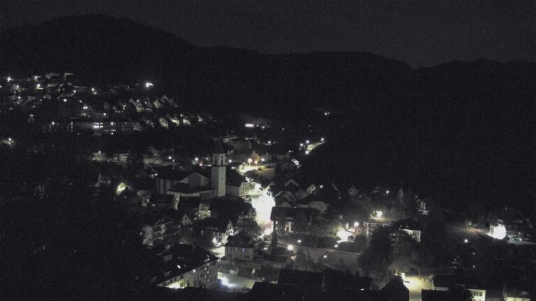 Dieses Bild zeigt eine Webcam-Aufnahme von Ottenhöfen, aufgenommen am Samstag, den 03.10.2026 um 00:00 Uhr