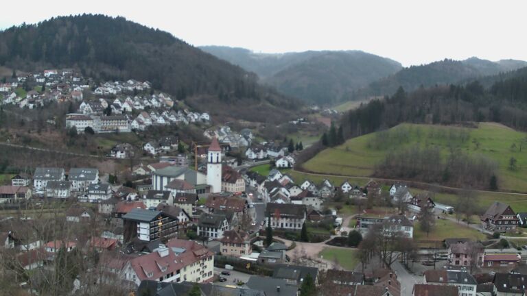 Dieses Bild zeigt eine Webcam-Aufnahme von Ottenhöfen, aufgenommen am Mittwoch, den 24.12.2025 um 08:40 Uhr