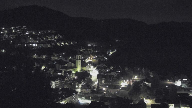 Dieses Bild zeigt eine Webcam-Aufnahme von Ottenhöfen, aufgenommen am Mittwoch, den 30.09.2026 um 22:00 Uhr