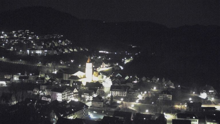 Dieses Bild zeigt eine Webcam-Aufnahme von Ottenhöfen, aufgenommen am Freitag, den 06.03.2026 um 21:30 Uhr