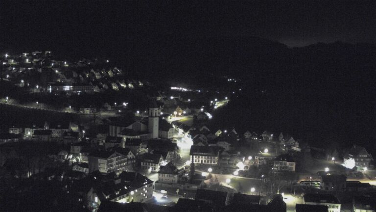 Dieses Bild zeigt eine Webcam-Aufnahme von Ottenhöfen, aufgenommen am Montag, den 16.03.2026 um 23:30 Uhr
