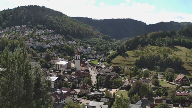 Dieses Bild zeigt eine Webcam-Aufnahme von Ottenhöfen, aufgenommen am Donnerstag, den 10.09.2026 um 11:50 Uhr