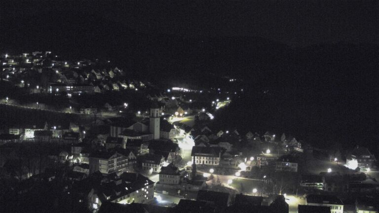 Dieses Bild zeigt eine Webcam-Aufnahme von Ottenhöfen, aufgenommen am Sonntag, den 22.03.2026 um 23:30 Uhr