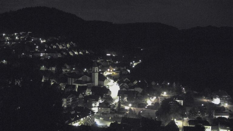Dieses Bild zeigt eine Webcam-Aufnahme von Ottenhöfen, aufgenommen am Mittwoch, den 05.08.2026 um 01:30 Uhr