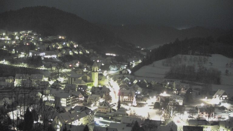 Dieses Bild zeigt eine Webcam-Aufnahme von Ottenhöfen, aufgenommen am Freitag, den 02.01.2026 um 07:30 Uhr