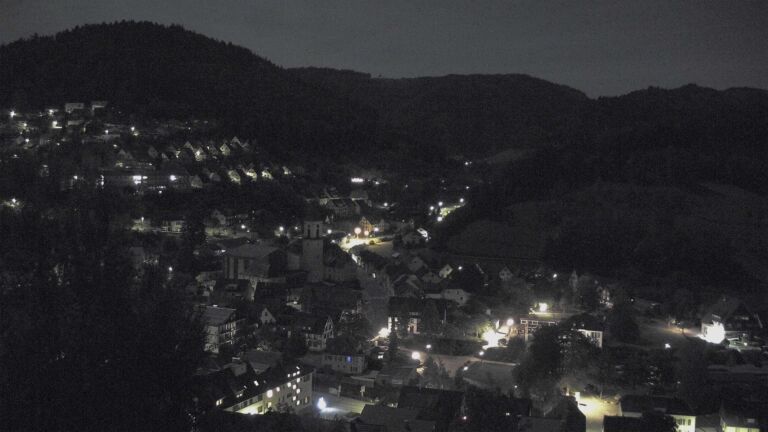 Dieses Bild zeigt eine Webcam-Aufnahme von Ottenhöfen, aufgenommen am Dienstag, den 29.09.2026 um 01:00 Uhr