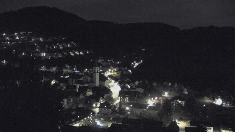 Dieses Bild zeigt eine Webcam-Aufnahme von Ottenhöfen, aufgenommen am Freitag, den 23.10.2026 um 03:00 Uhr