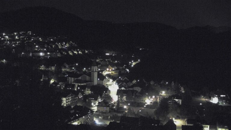 Dieses Bild zeigt eine Webcam-Aufnahme von Ottenhöfen, aufgenommen am Freitag, den 02.10.2026 um 23:00 Uhr