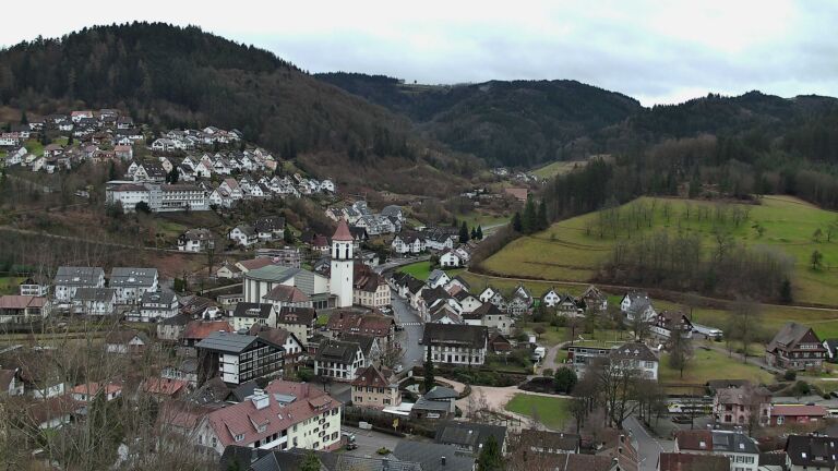 Dieses Bild zeigt eine Webcam-Aufnahme von Ottenhöfen, aufgenommen am Sonntag, den 22.02.2026 um 11:20 Uhr