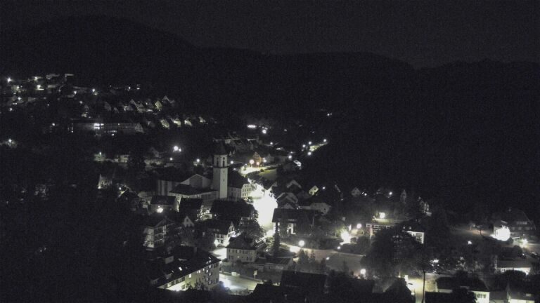 Dieses Bild zeigt eine Webcam-Aufnahme von Ottenhöfen, aufgenommen am Samstag, den 11.07.2026 um 01:30 Uhr