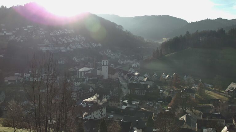 Dieses Bild zeigt eine Webcam-Aufnahme von Ottenhöfen, aufgenommen am Freitag, den 12.12.2025 um 10:10 Uhr