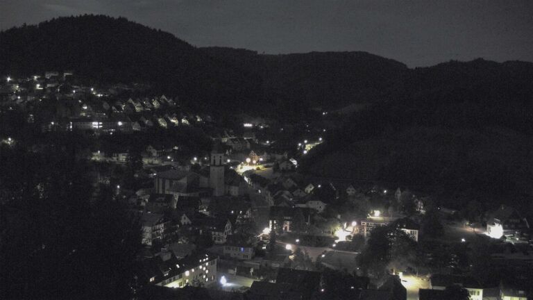Dieses Bild zeigt eine Webcam-Aufnahme von Ottenhöfen, aufgenommen am Dienstag, den 29.09.2026 um 00:30 Uhr