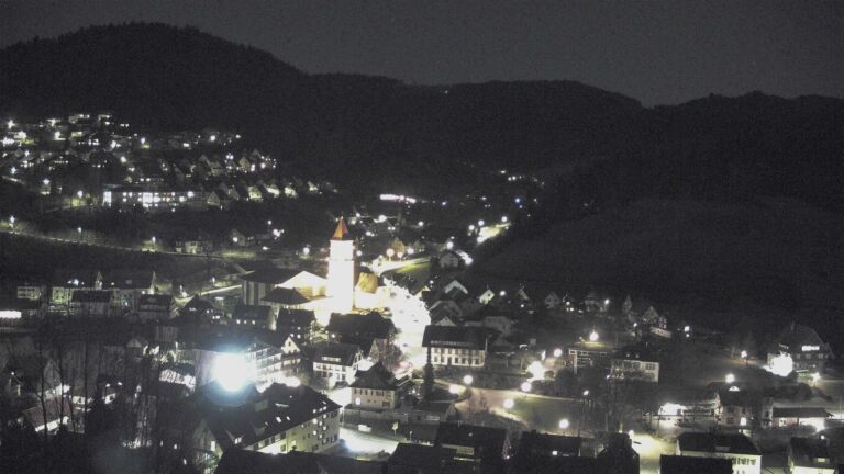 Dieses Bild zeigt eine Webcam-Aufnahme von Ottenhöfen, aufgenommen am Donnerstag, den 26.02.2026 um 20:00 Uhr