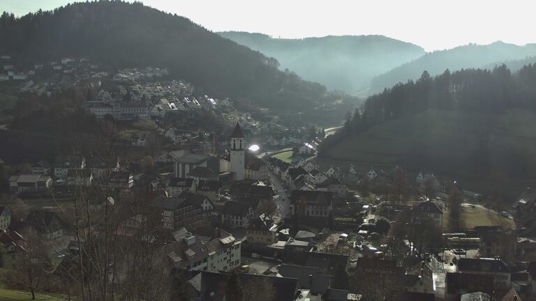 Dieses Bild zeigt eine Webcam-Aufnahme von Ottenhöfen, aufgenommen am Freitag, den 12.12.2025 um 12:10 Uhr