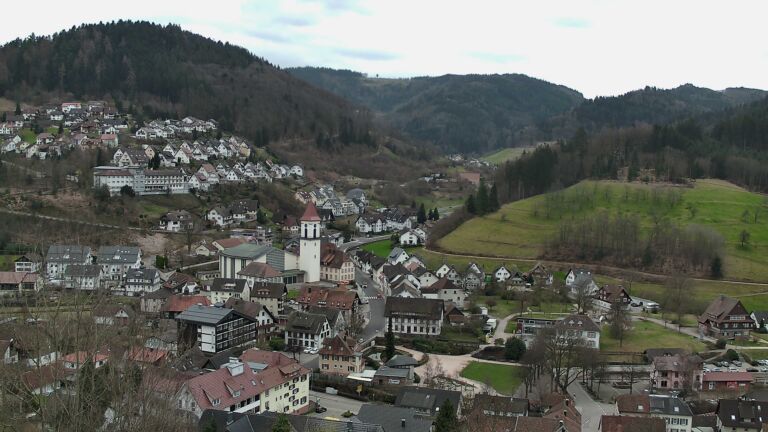 Dieses Bild zeigt eine Webcam-Aufnahme von Ottenhöfen, aufgenommen am Samstag, den 28.02.2026 um 14:20 Uhr