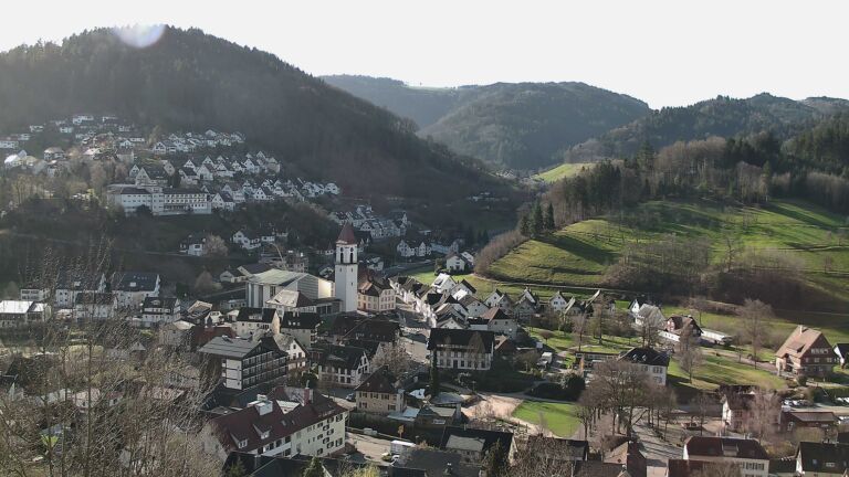 Dieses Bild zeigt eine Webcam-Aufnahme von Ottenhöfen, aufgenommen am Freitag, den 13.03.2026 um 09:10 Uhr