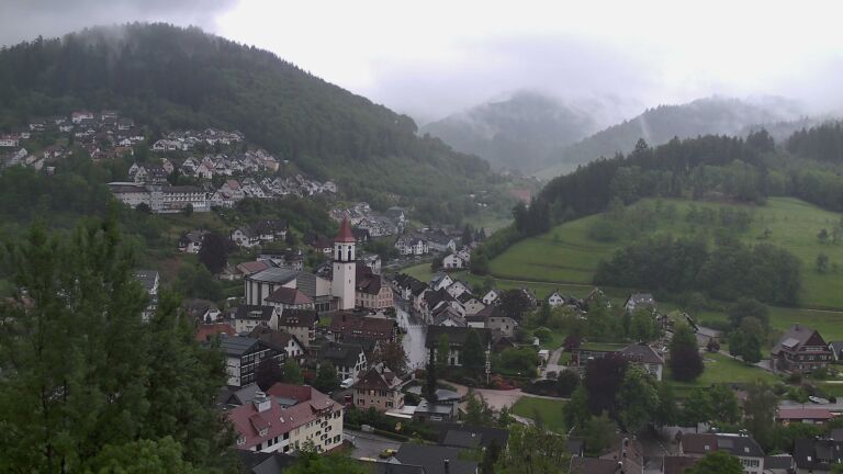 Dieses Bild zeigt eine Webcam-Aufnahme von Ottenhöfen, aufgenommen am Montag, den 11.05.2026 um 19:50 Uhr