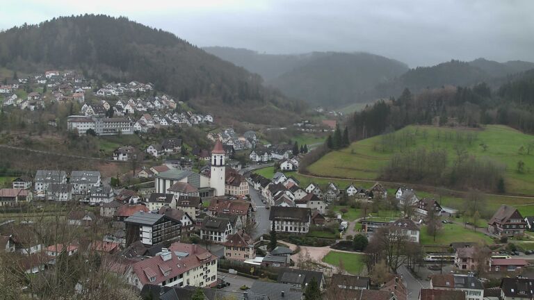 Dieses Bild zeigt eine Webcam-Aufnahme von Ottenhöfen, aufgenommen am Samstag, den 04.04.2026 um 12:50 Uhr