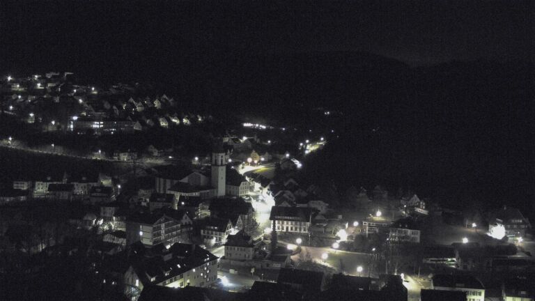 Dieses Bild zeigt eine Webcam-Aufnahme von Ottenhöfen, aufgenommen am Mittwoch, den 18.02.2026 um 01:00 Uhr