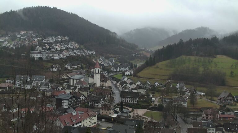 Dieses Bild zeigt eine Webcam-Aufnahme von Ottenhöfen, aufgenommen am Donnerstag, den 29.01.2026 um 13:10 Uhr