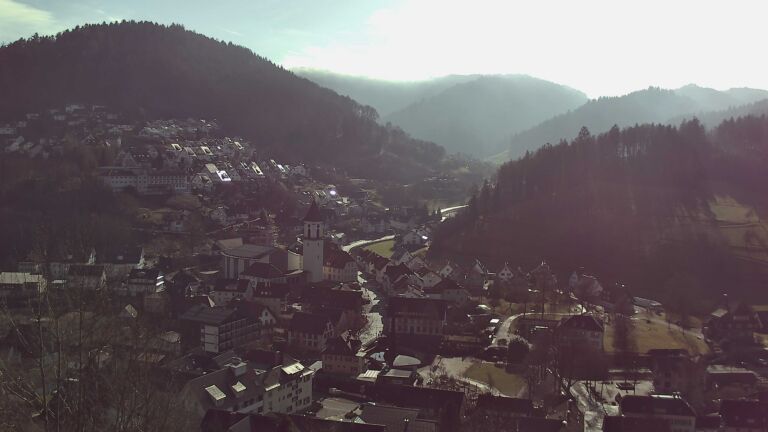 Dieses Bild zeigt eine Webcam-Aufnahme von Ottenhöfen, aufgenommen am Samstag, den 31.01.2026 um 12:20 Uhr