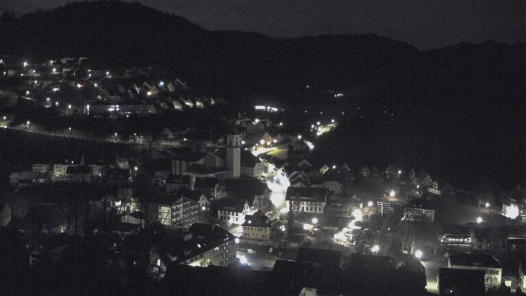 Dieses Bild zeigt eine Webcam-Aufnahme von Ottenhöfen, aufgenommen am Freitag, den 12.12.2025 um 04:00 Uhr
