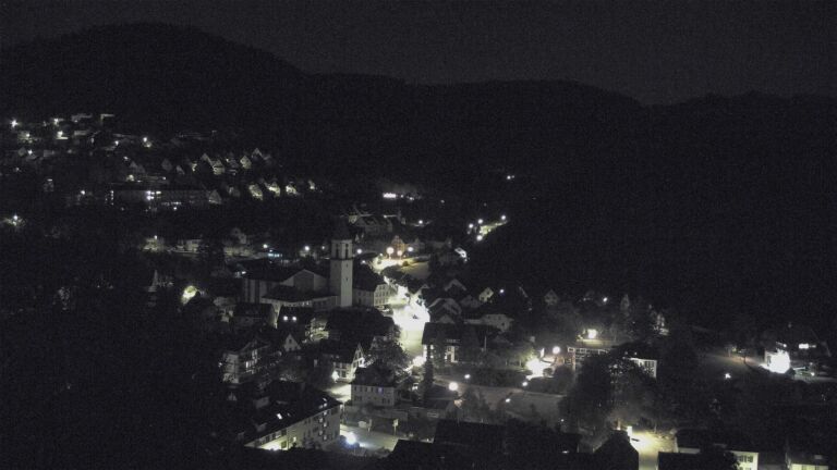 Dieses Bild zeigt eine Webcam-Aufnahme von Ottenhöfen, aufgenommen am Sonntag, den 04.10.2026 um 03:00 Uhr