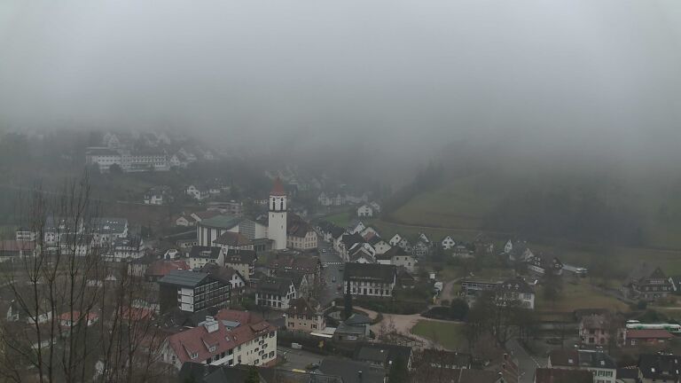 Dieses Bild zeigt eine Webcam-Aufnahme von Ottenhöfen, aufgenommen am Dienstag, den 03.02.2026 um 13:10 Uhr