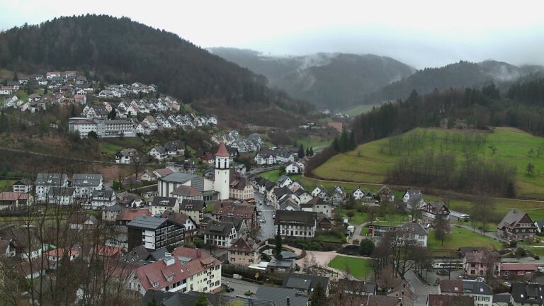 Dieses Bild zeigt eine Webcam-Aufnahme von Ottenhöfen, aufgenommen am Samstag, den 14.03.2026 um 11:10 Uhr