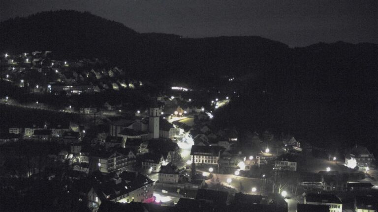 Dieses Bild zeigt eine Webcam-Aufnahme von Ottenhöfen, aufgenommen am Sonntag, den 08.02.2026 um 03:30 Uhr