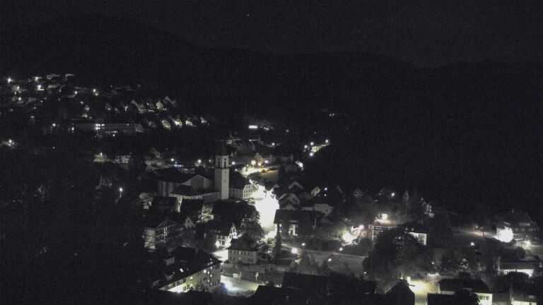 Dieses Bild zeigt eine Webcam-Aufnahme von Ottenhöfen, aufgenommen am Freitag, den 21.08.2026 um 01:00 Uhr