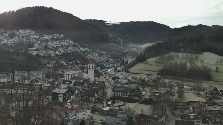 Dieses Bild zeigt eine Webcam-Aufnahme von Ottenhöfen, aufgenommen am Freitag, den 30.01.2026 um 09:50 Uhr