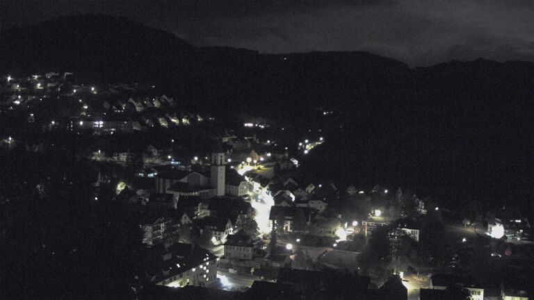 Dieses Bild zeigt eine Webcam-Aufnahme von Ottenhöfen, aufgenommen am Donnerstag, den 22.10.2026 um 00:30 Uhr