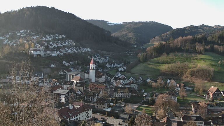 Dieses Bild zeigt eine Webcam-Aufnahme von Ottenhöfen, aufgenommen am Donnerstag, den 02.04.2026 um 08:10 Uhr