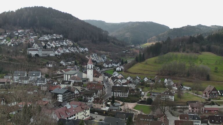 Dieses Bild zeigt eine Webcam-Aufnahme von Ottenhöfen, aufgenommen am Samstag, den 28.02.2026 um 08:10 Uhr