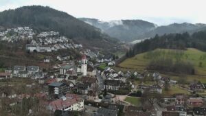 Dieses Bild zeigt eine Webcam-Aufnahme von Ottenhöfen, aufgenommen am Sonntag, den 15.02.2026 um 09:50 Uhr