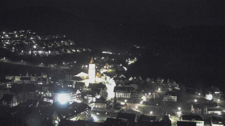 Dieses Bild zeigt eine Webcam-Aufnahme von Ottenhöfen, aufgenommen am Freitag, den 20.02.2026 um 21:00 Uhr