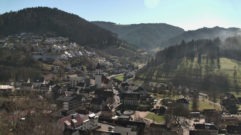 Dieses Bild zeigt eine Webcam-Aufnahme von Ottenhöfen, aufgenommen am Mittwoch, den 25.02.2026 um 12:40 Uhr