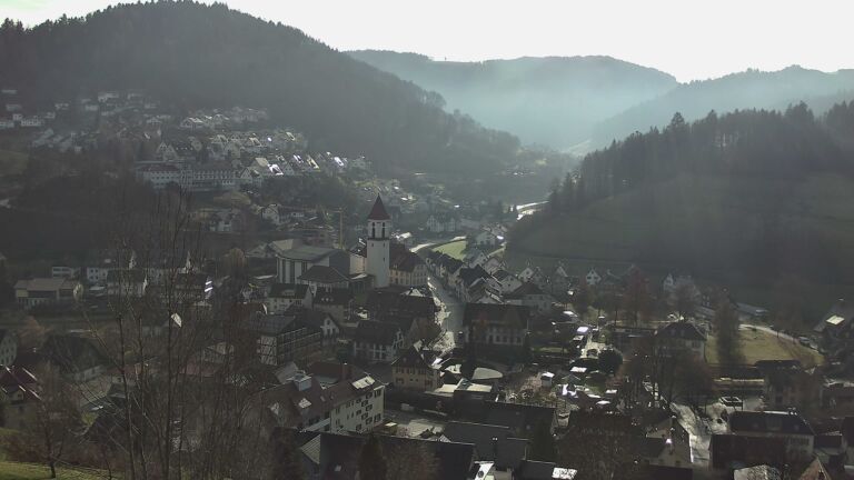 Dieses Bild zeigt eine Webcam-Aufnahme von Ottenhöfen, aufgenommen am Freitag, den 12.12.2025 um 11:50 Uhr