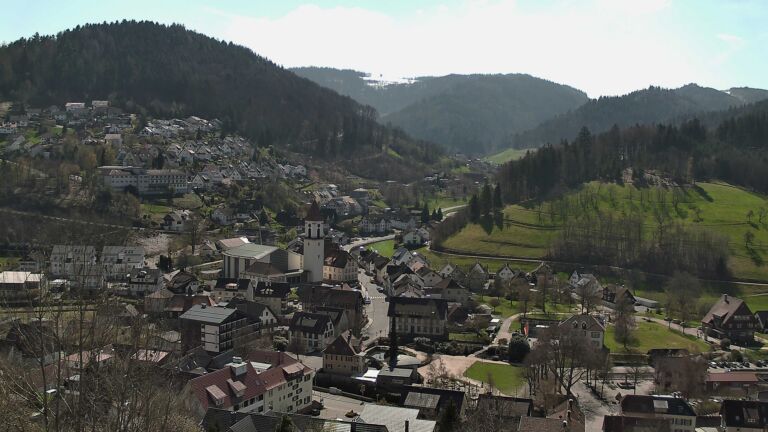 Dieses Bild zeigt eine Webcam-Aufnahme von Ottenhöfen, aufgenommen am Donnerstag, den 02.04.2026 um 12:50 Uhr