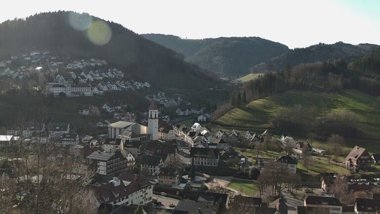 Dieses Bild zeigt eine Webcam-Aufnahme von Ottenhöfen, aufgenommen am Freitag, den 27.02.2026 um 09:30 Uhr