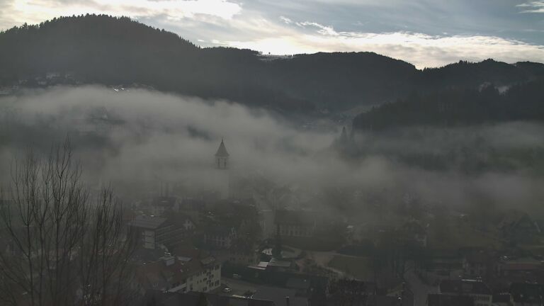 Dieses Bild zeigt eine Webcam-Aufnahme von Ottenhöfen, aufgenommen am Freitag, den 30.01.2026 um 11:10 Uhr