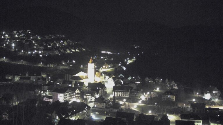 Dieses Bild zeigt eine Webcam-Aufnahme von Ottenhöfen, aufgenommen am Samstag, den 21.03.2026 um 22:00 Uhr